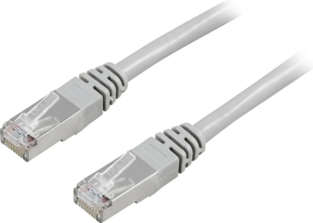 Cavo Ethernet Deltaco 25m STP Grigio | Connessione Stabile e Schermata