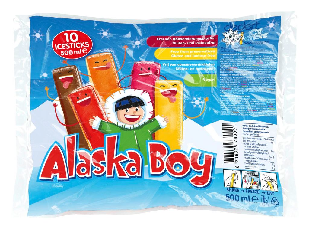 Alaska Boy Icesticks 20 x 10 x 50 ml im Karton (200 x 50ml) Produktbild 