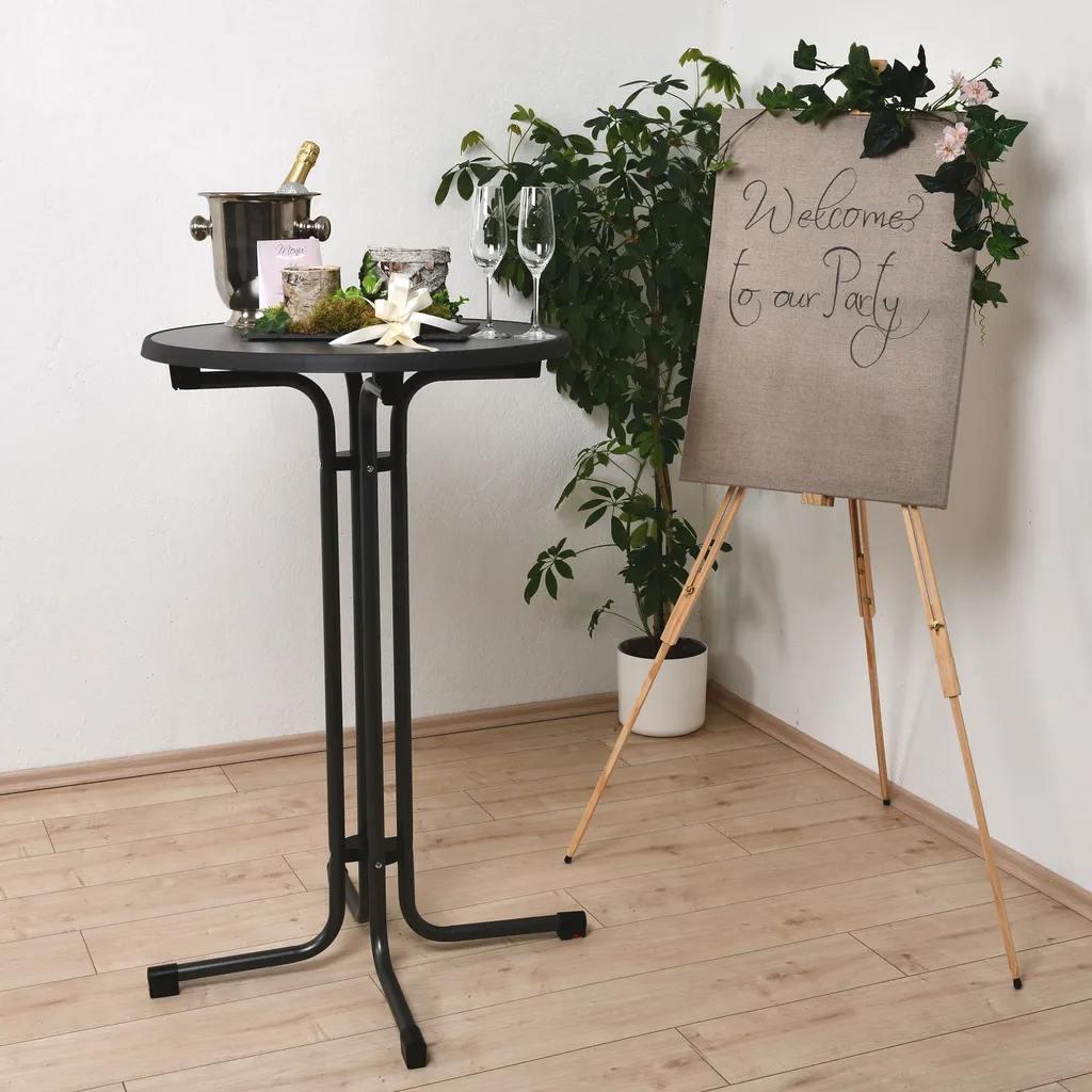 Beautissu Sylt Tavolo Alto Professionale HORECA | Ø 70-80 cm - 9