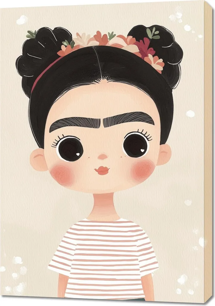 Quadro 70x100 cm Motivi per bambini, bambine per la camera - Flora