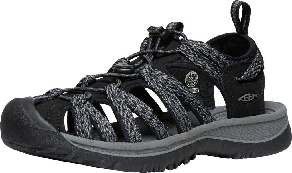 Keen Whisper Damen Sandalen Schwarz/Grau, Farbe:black/steel Produktbild 