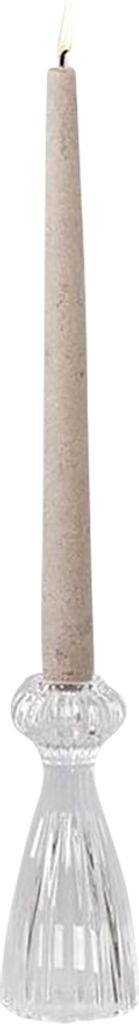 Rasteli Kerzenständer für Tischkerze Glas D 6,4 cm H 15,3 cm Sonderangebot pro 2 Stück