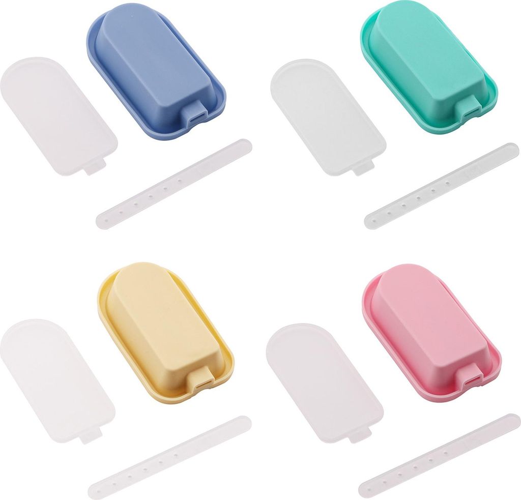 Silikonformen für Eis am Stiel, stapelbare Eisform, wiederverwendbares DIY-Eis am Stiel-Set für selbstgemachtes Eis am Stiel