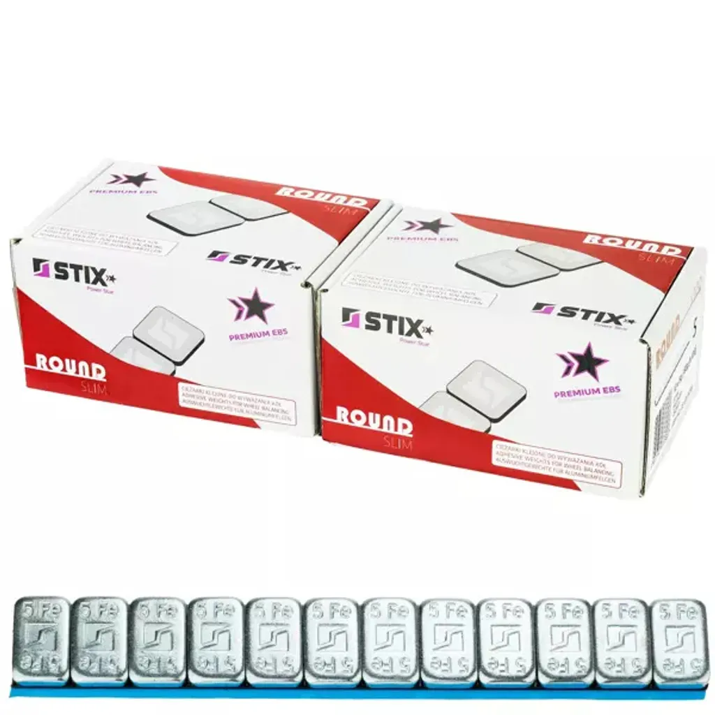 Masses d'équilibrage 12kg galvanisées autocollantes 12x5g pour jante