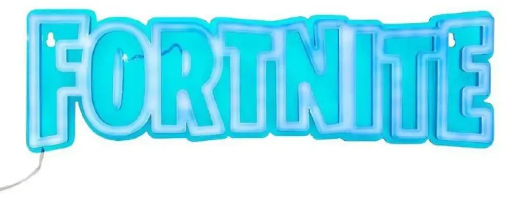 Applique murale Fortnite lumineuse déco geek pour chambre d'ado en PVC