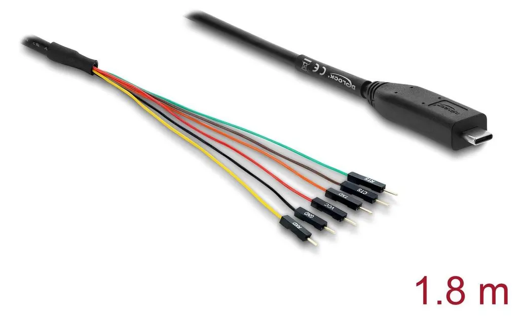 Câble DisplayPort 1,8 m Anti-Interférence DeLOCK 64358 Signal Stable 4K