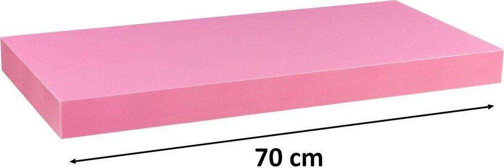 Stilista nástěnná police Volato, 70 cm, růžová Obrázek produktu 