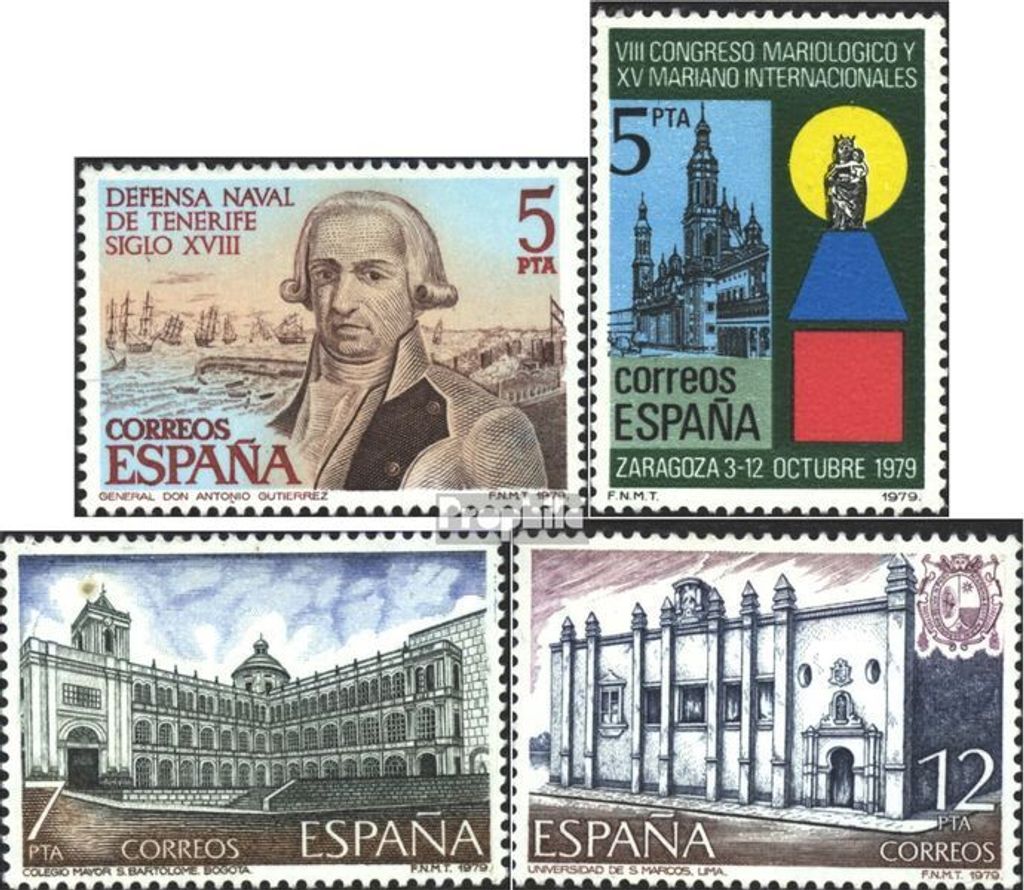 Briefmarken Spanien 1979 Mi 2428,2435,2436-2437 (kompl.Ausg.) postfrisch Sondermarken