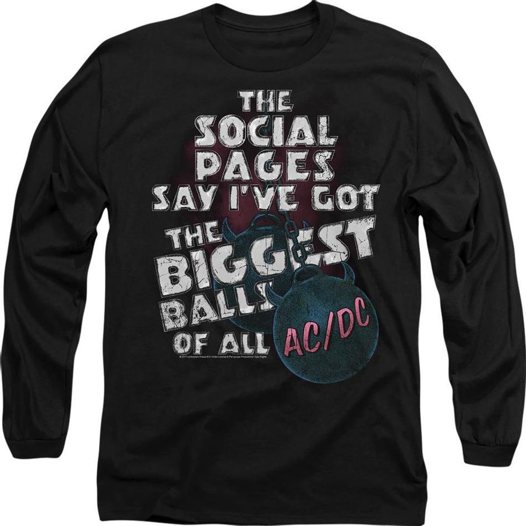 AC/DC - "Big Balls" T-Shirt für Herren/Damen Uni TV9298 (L) (Schwarz)