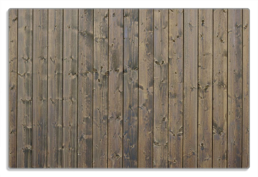 Wallario Frühstücksbrettchen aus Glas 20 x 30 cm mit rutschfesten Füßen, Motiv Holzpaneelen in grau braun - Holzmuster mit Maserung