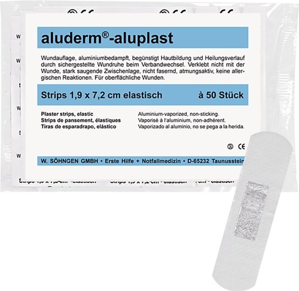 aluderm aluplast Strip elastisch 1,9x7,2cm (50 Stk.)