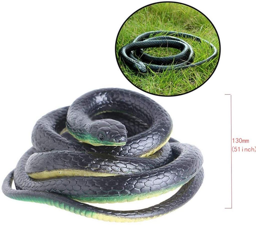Gummischlange 1,3m Gummi Schlange Reptilien Kriechtier Tricky Spielzeug NEU* 