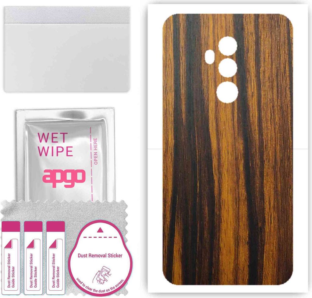 apgo Rückseite Schutzfolie, Skin, kompatibel mit Umidigi Z2, Hinten Displayschutzfolie aus Vinylfolie, kratzfest, einfache Montage - Tigerwood