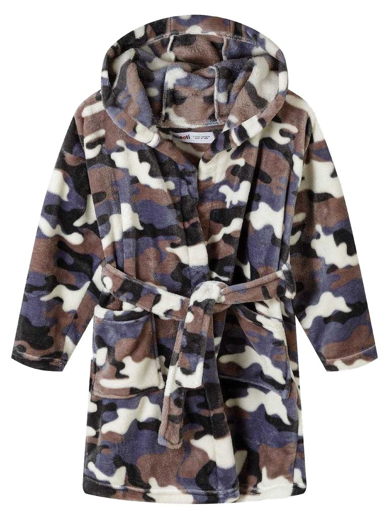 Minoti - Morgenmantel für Kinder, Strukturiert MN151 (98) (Bunt)