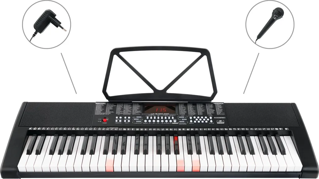 Clavier Arrangeur Numérique McGrey LK-6120-MIC et Micro Filaire Intégré