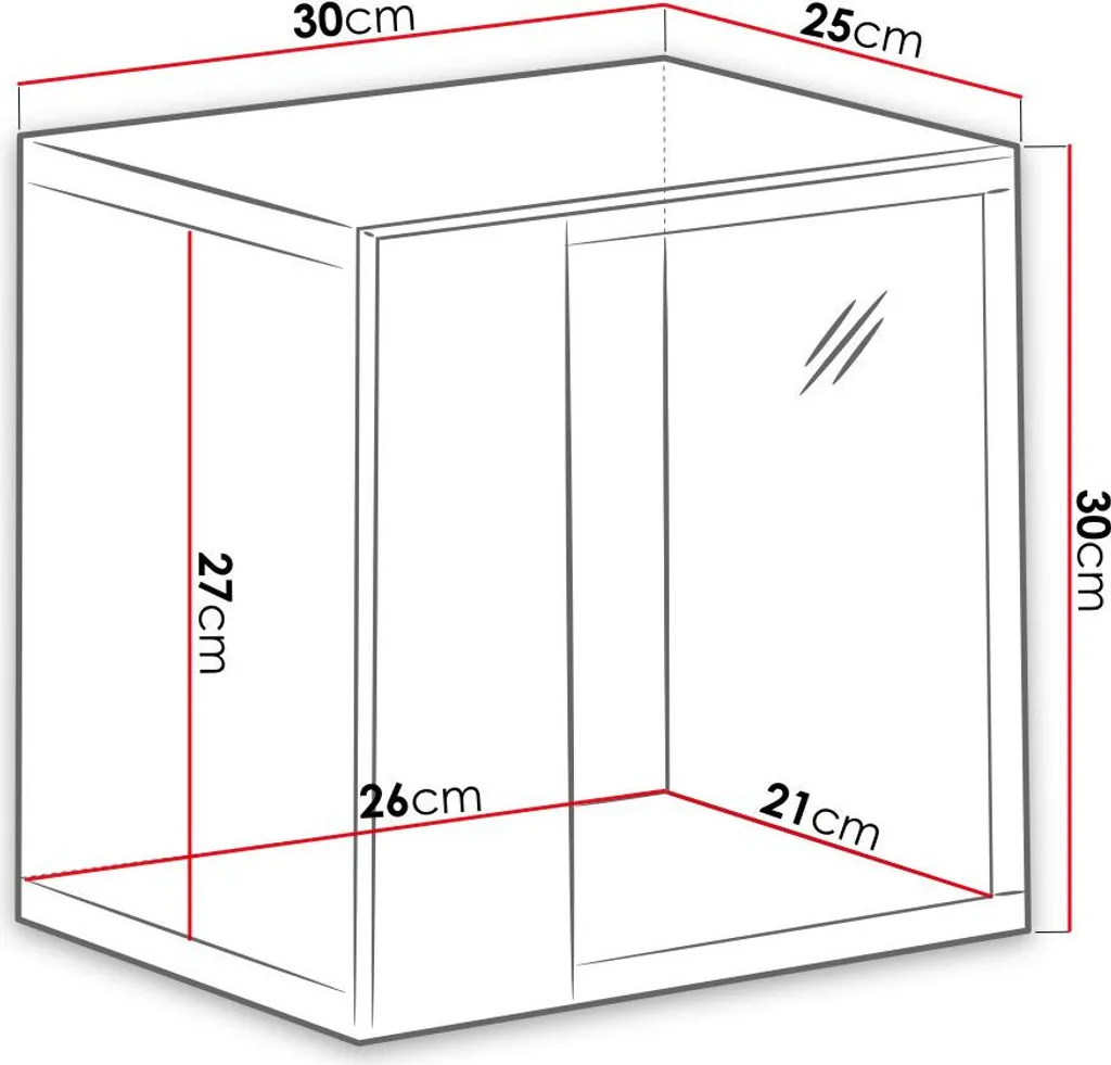 Vetrinetta Pensile Nera RIONATA 10: Arredo Moderno con Vetro e Luci LED - 4