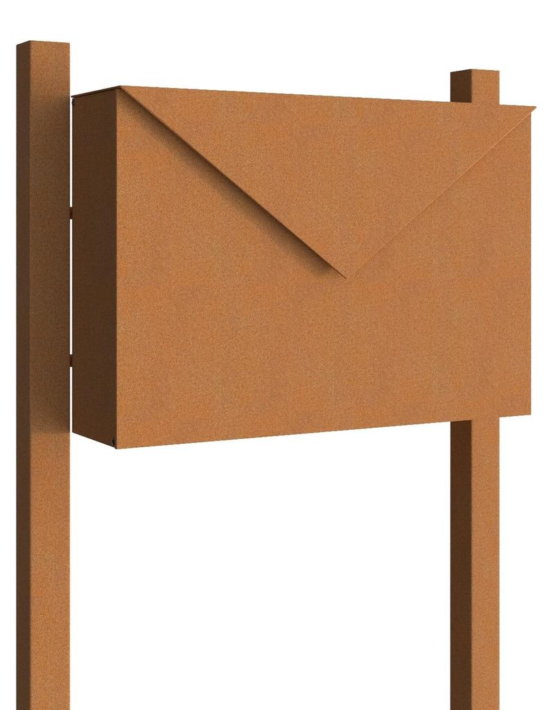 Standbriefkasten Letter in Rost