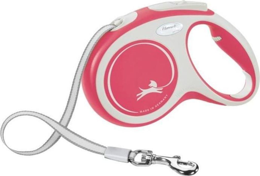 Hundeleine , Kerbl Flexi NewConfort, Größe M, 5-m, Max. 25 kg, Rot