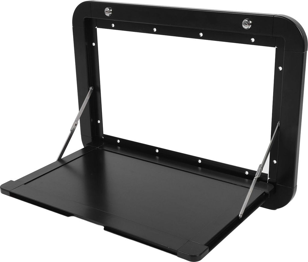 Klappbarer Außentisch für Wohnmobile, 600 x 420 mm, abschließbare, an der Wand montierte Außen-Esstischtische mit 4 Schlüsseln für Wohnmobile