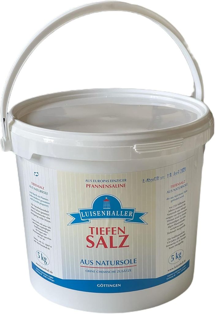Luisenhaller Tiefensalz 5 Kg fein inkl. Salzsstreuer