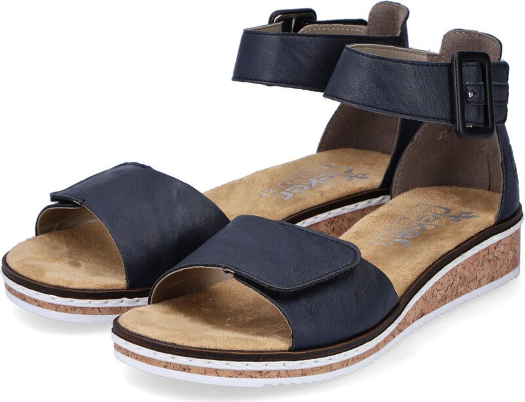 Rieker Damen Sandalen geschlossene Ferse Klettverschluss Produktbild 23