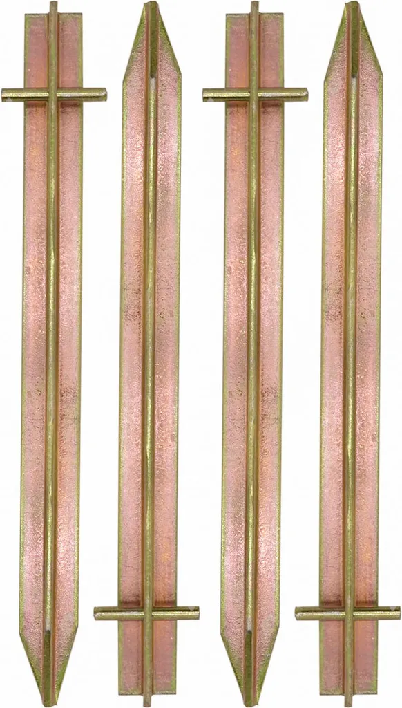 Piquets de clôture en T 30 cm AMA-205 en acier pour terrains difficiles