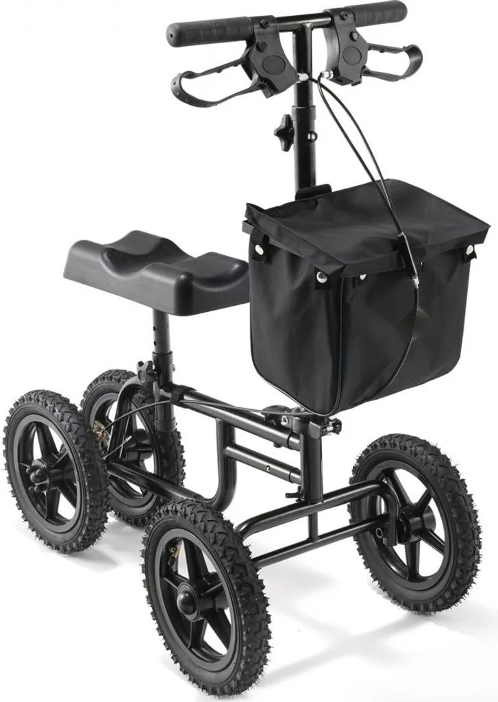 Trotteur de genou en acier au carbone avec genouillère de 30 cm