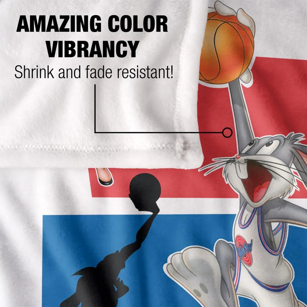 Couverture Space Jam Dunking TV19363 Multicolore Taille Unique Officielle - 4