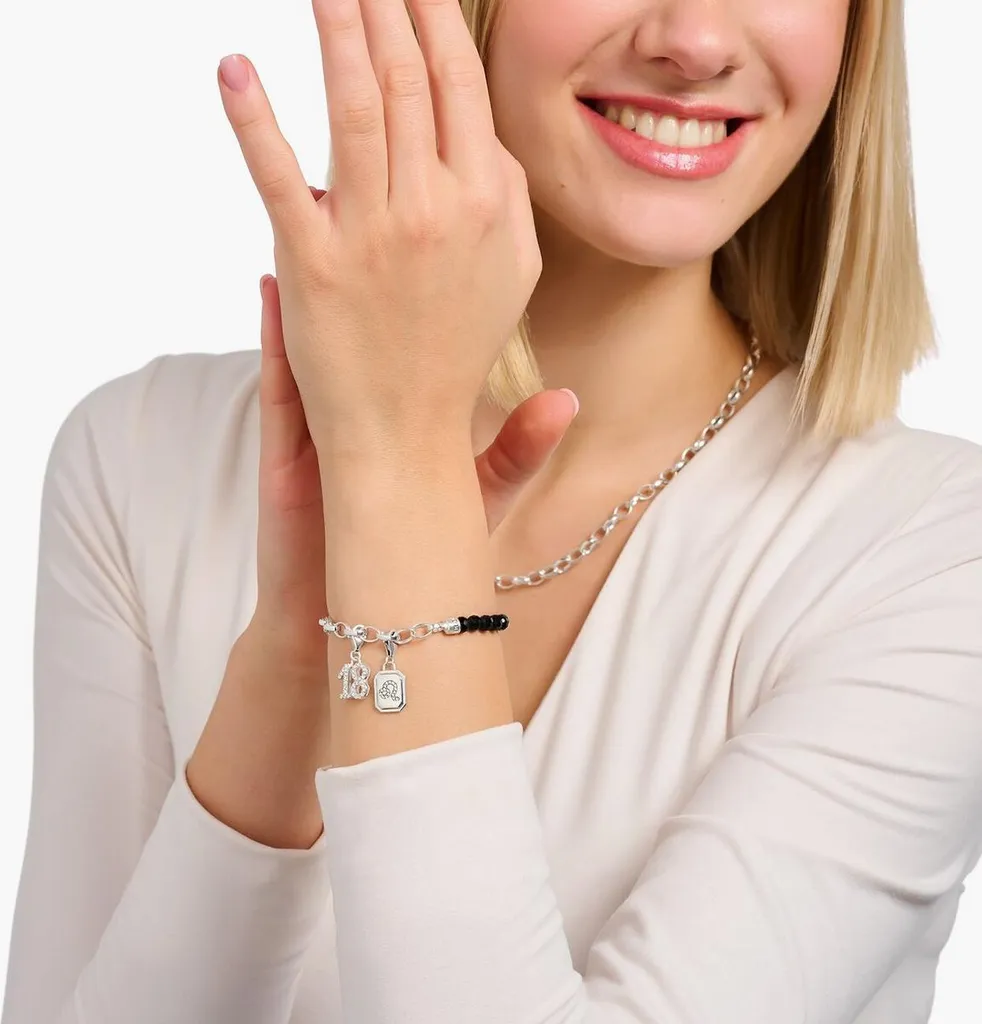 Regalo Segno Leone: Charm Thomas Sabo Argento 925 Originale