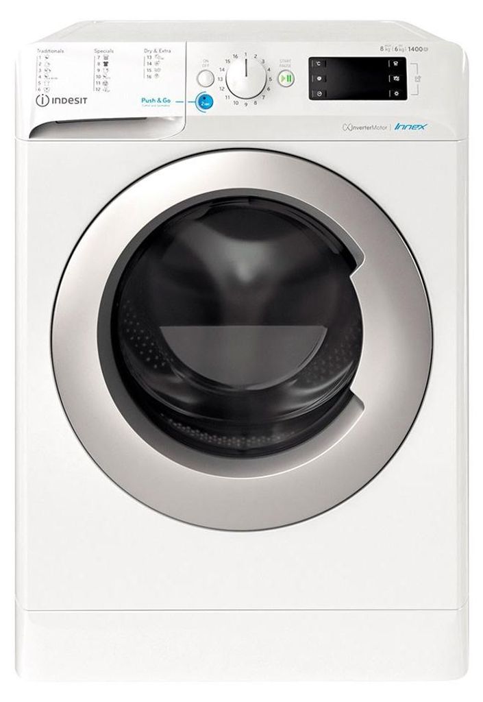 Indesit BDE 96436 WSV SPT, Frontlader, Freistehend, Weiß, Links, LED, 58 l