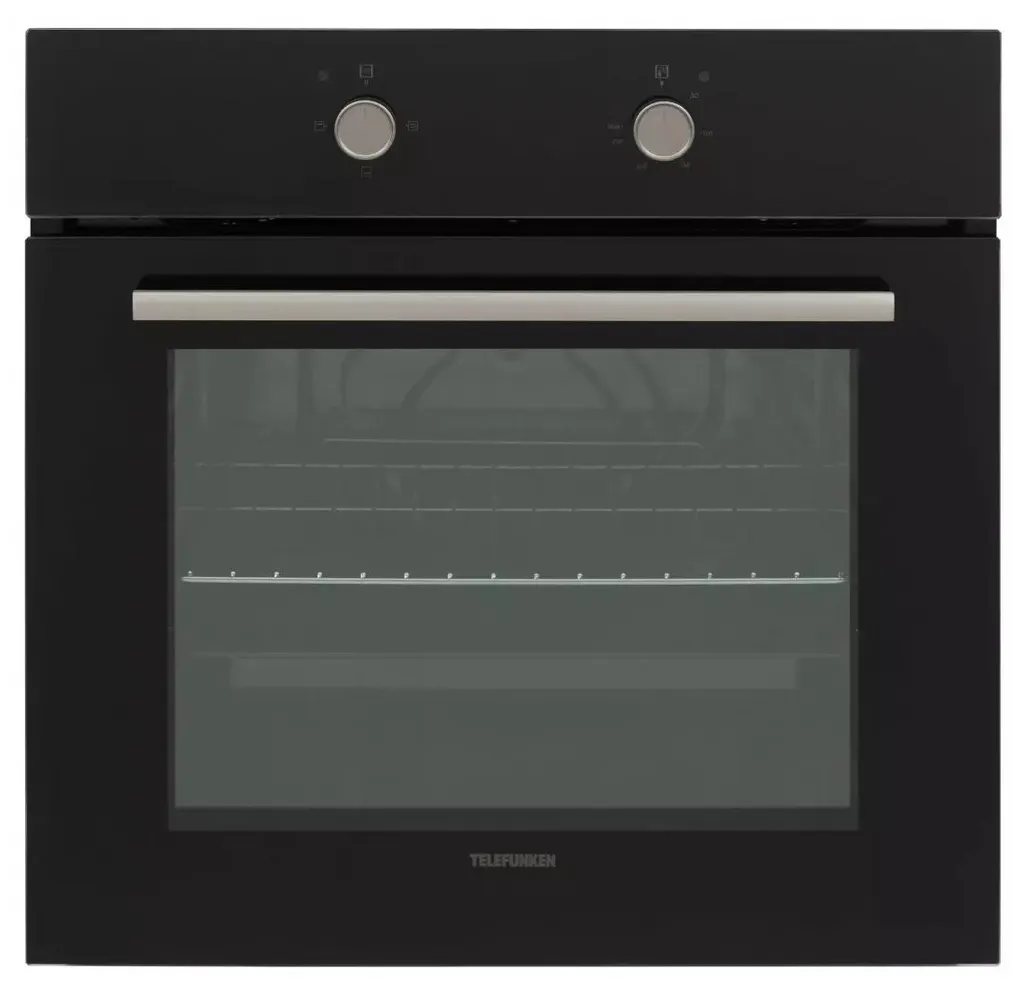 Four Telefunken 3PR PTE Verre Noir 72L - Technologie de Cuisson Avancée