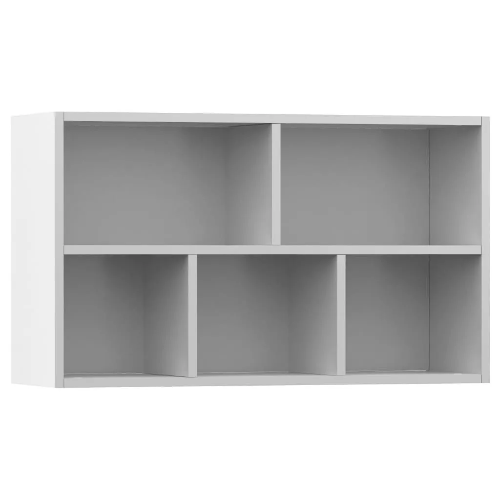 Meuble Rangement Entrée Blanc 50x80 cm - Buffet Bas Bois Compact - 8
