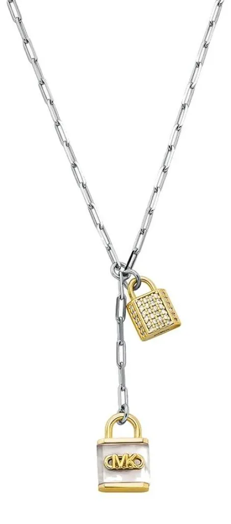 Sautoir bicolore pour femme Premium MKC1741TL931 - Collier de Créateur