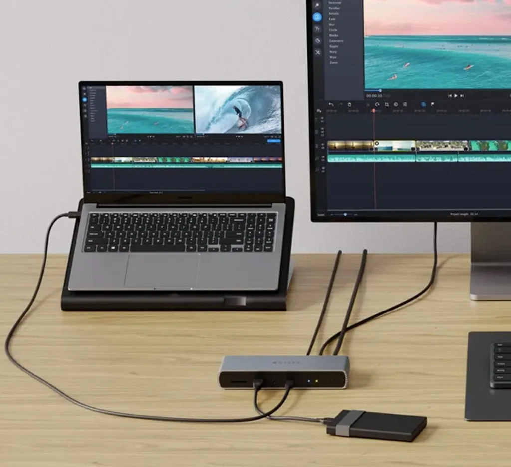 Dock Thunderbolt 4 HyperDrive 96W avec transfert 40Gbps et Gris Spatial - 10