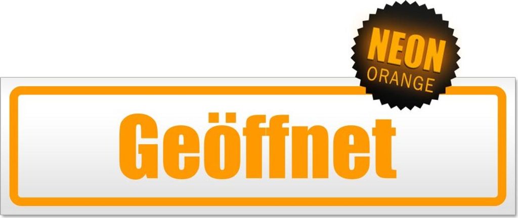 Geöffnet Magnetschild Schild magnetisch