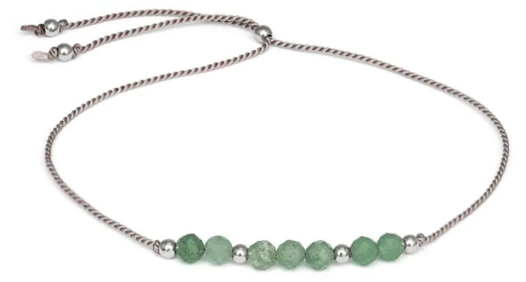 Bracelet ajustable aventurine : fini les bijoux qui tombent - HE29R3S-GY