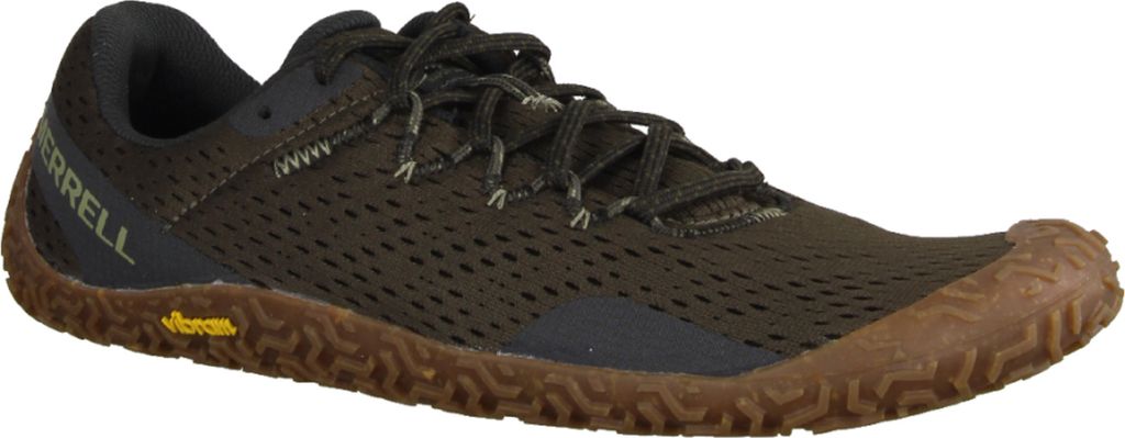 Merrell Vapor Glove 6, Monument, Herren, Barfußschuh, Olive, Vibram Sohle, NEU - Barfußschuhe HERREN, Grün