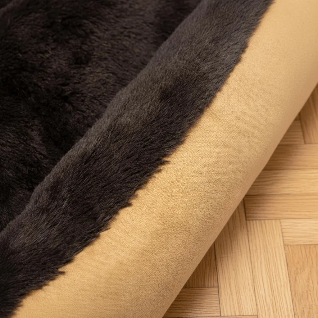 Lit Chien Antidérapant avec Coussin Réversible Douillet Beige / Marron - 4