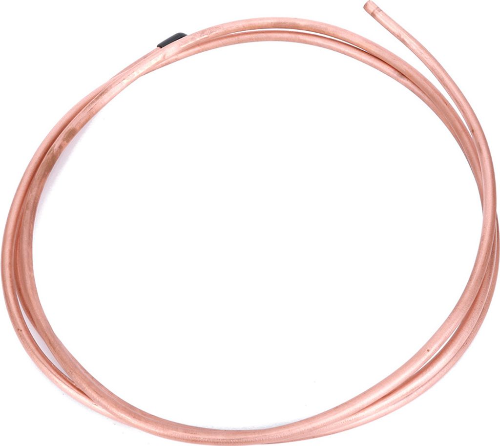 2m C1100 T2 Copper Tube Pipe Soft Coil Tubing for Air Conditioner Refrigerator OD 6mm / ID 4.8mm