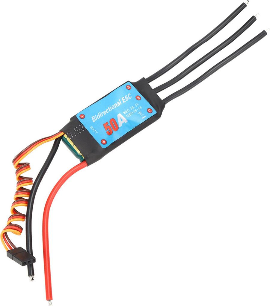 Zwei -Wege -ESC -ESC -Speed -Controller für das RC -Autoschiff Unterwasserpropeller (50A) 50A
