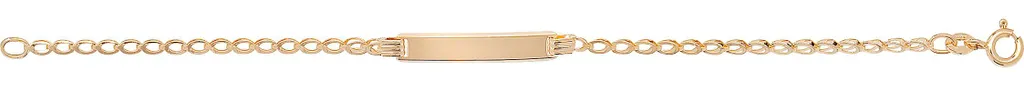 Bracelet Baby Or Jaune 375/1000 - Maille 15cm x 2mm - Modèle TRS16324