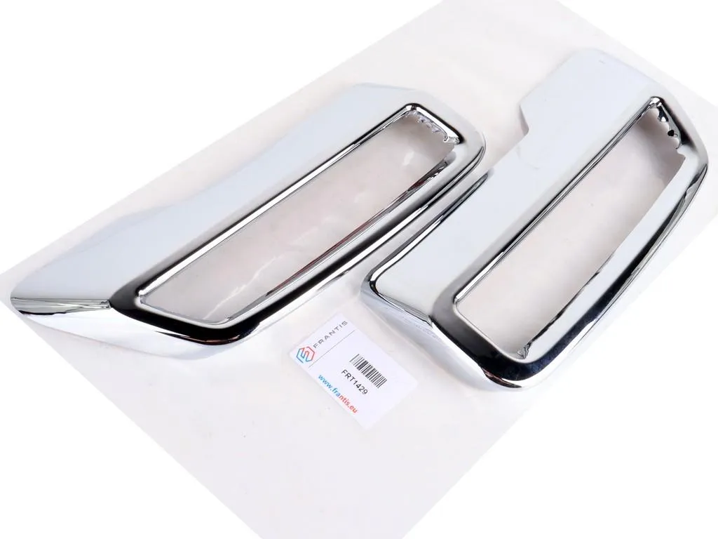 Canules d'échappement argent pour pare-chocs Peugeot 5008 II / 3008 II