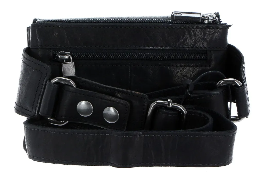 Sac banane cuir Spikes & Sparrow noir : fini les poches de pantalon pleines