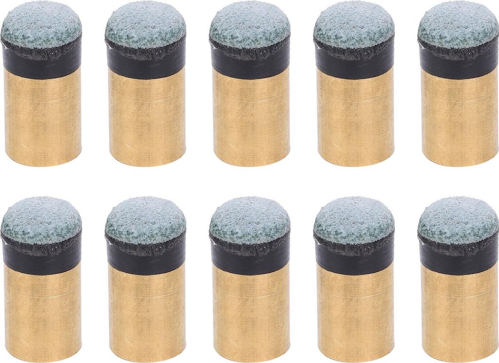 10pcs Billiards Snooker Pool Cue Stangenspitze Ersatzteile CREWON COPPER Kunstleder (10 mm)