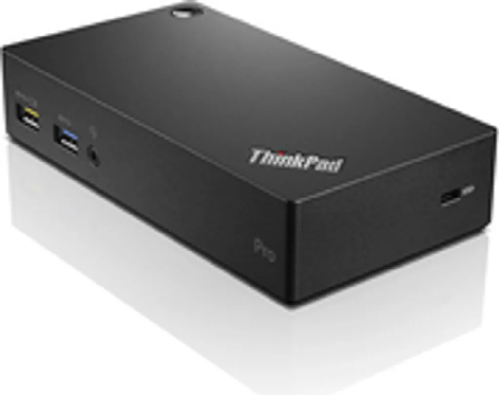 Station d'accueil Lenovo ThinkPad Docking Station noire pour PC portable