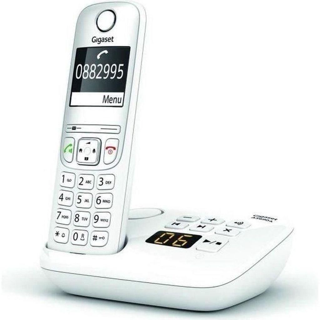 Téléphone sans fil dect blanc avec répondeur - Gigaset - Image du produit 