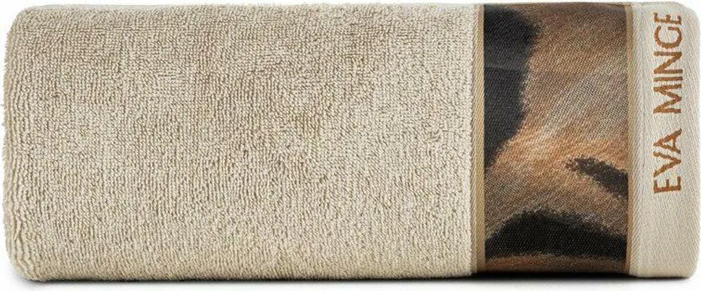 Asciugamano Cotone 500g/m2 Eva Minge 50x90 Beige Eurofirany Eva 23