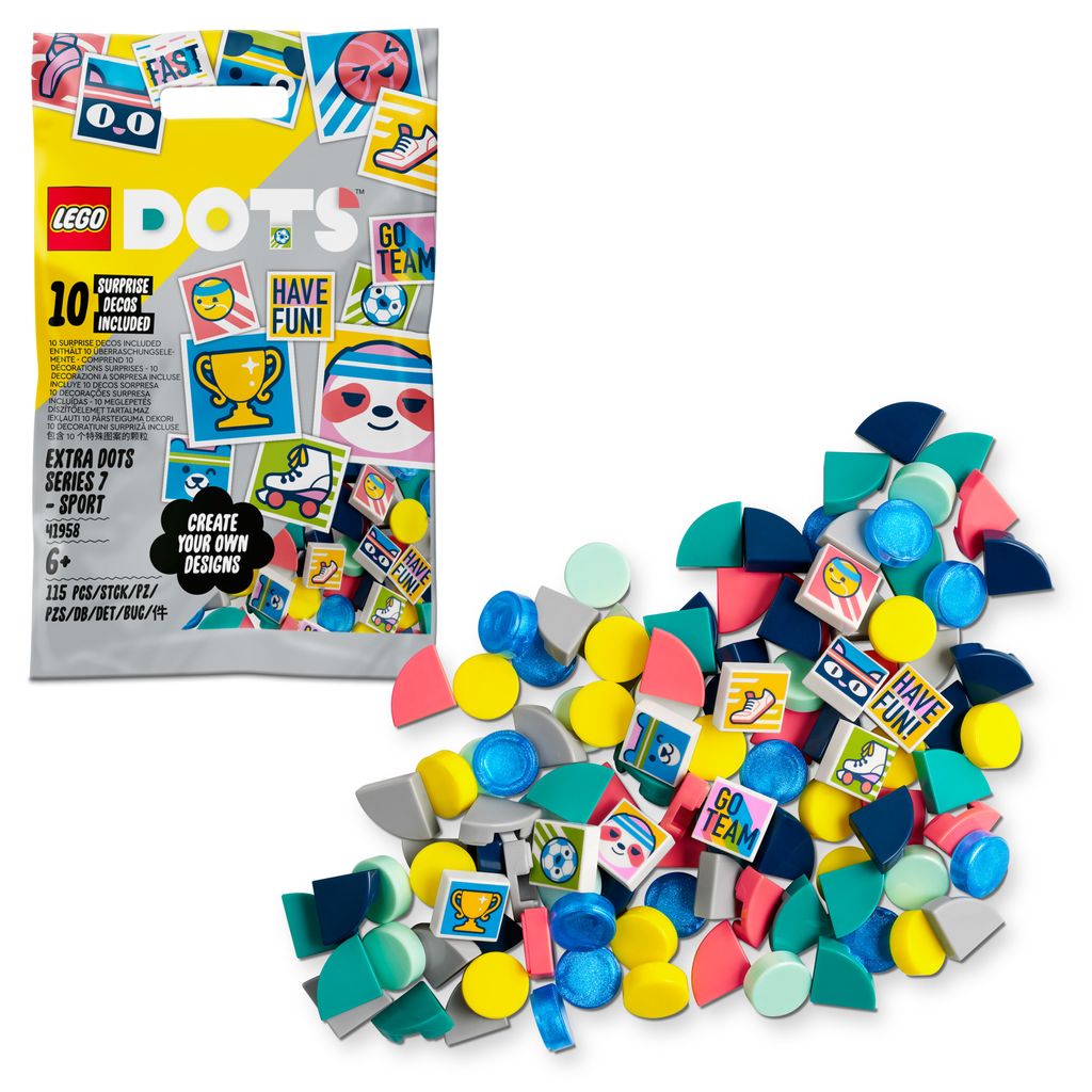LEGO DOTS Extra Series 7SPORT, Stavebnica, 6 rok / roky, Obrázok produktu 