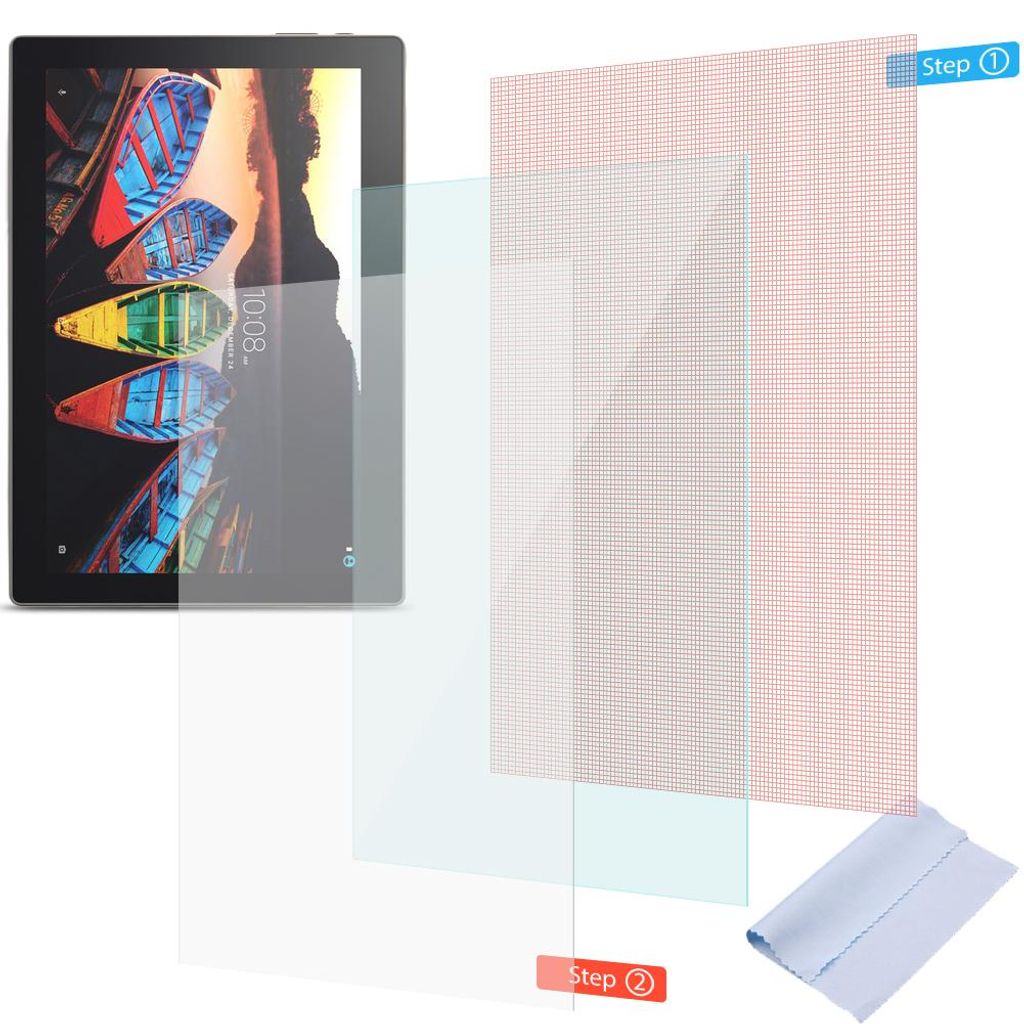 Schutzfolie für Lenovo Tab10 TB X103F 2x Displayschutz Displayfolie Universal