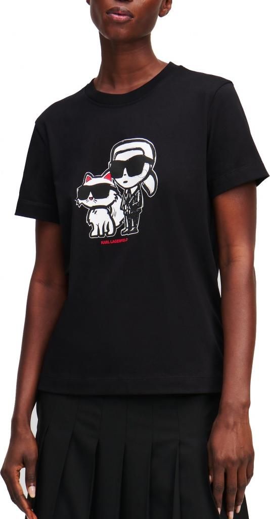 KARL LAGERFELD JEANS IKON SKETCH DUO T-SHIRT Schwarz